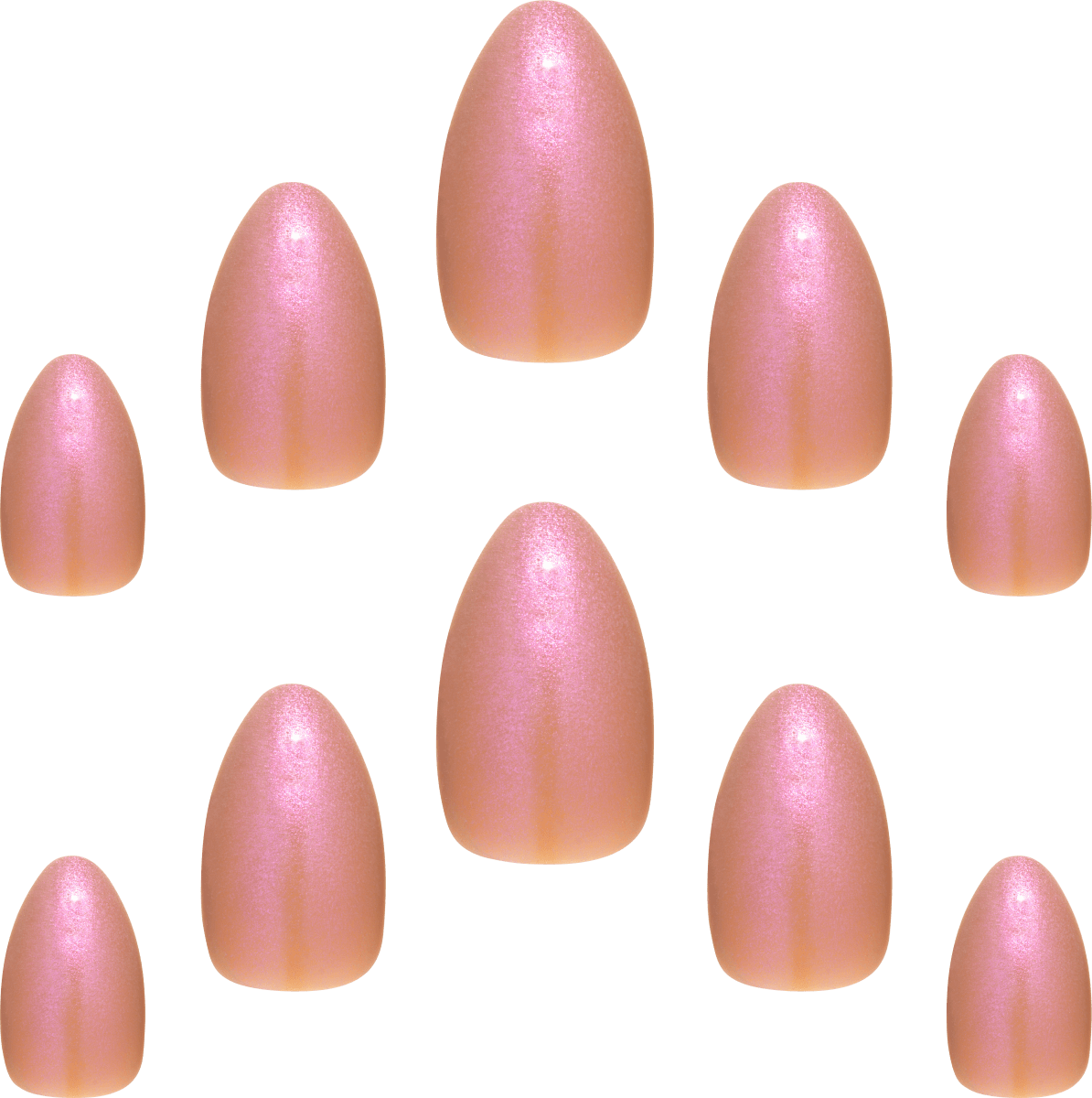 Künstliche Nägel Gel Finish Chocolate Glaze, 24 St