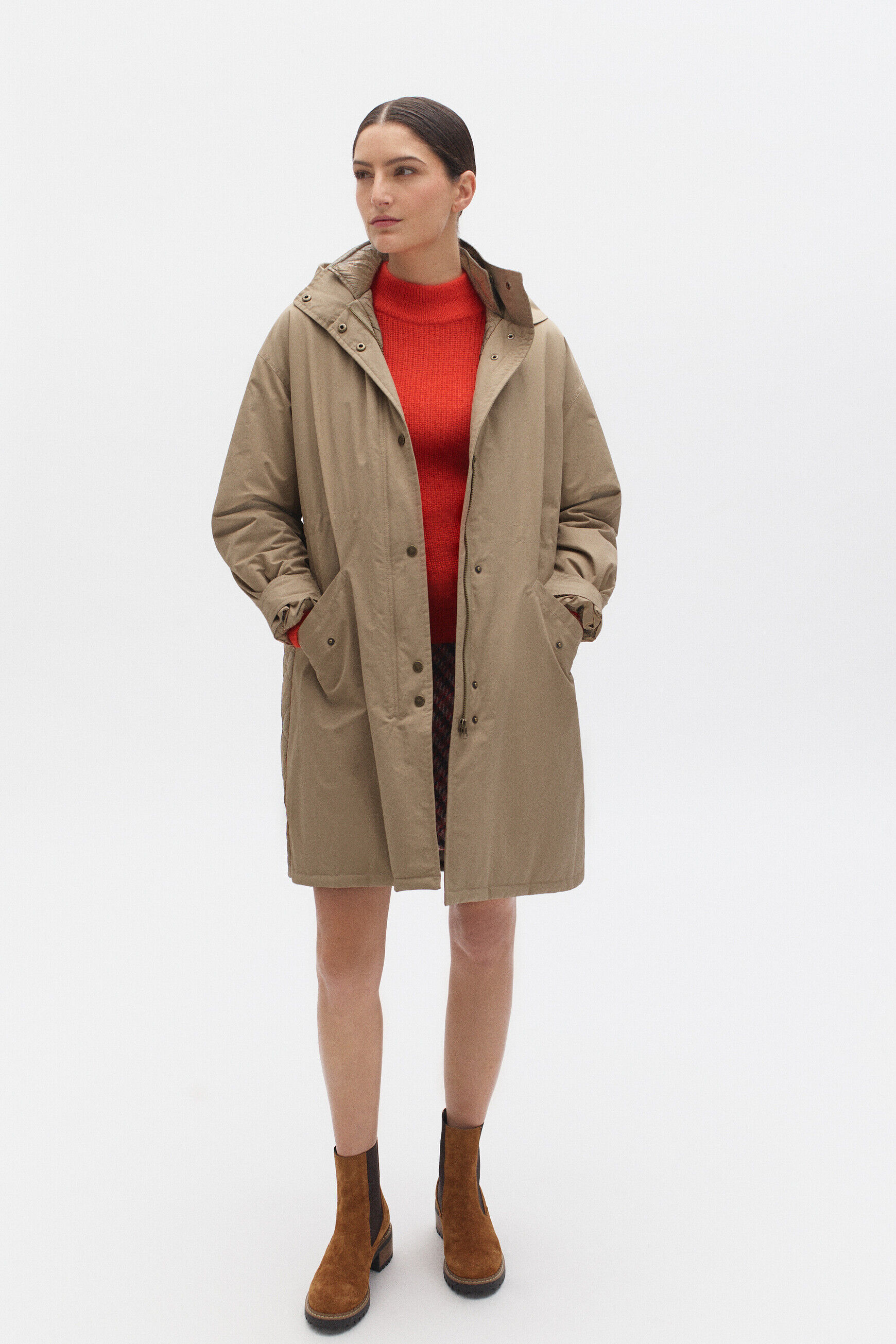 parka milo creme femme