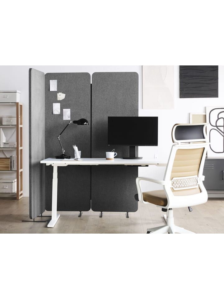 Beliani Paravent STANDI in Grau - (W) 184 x (H) 184 x (L) 30 cm günstig kaufen onesize