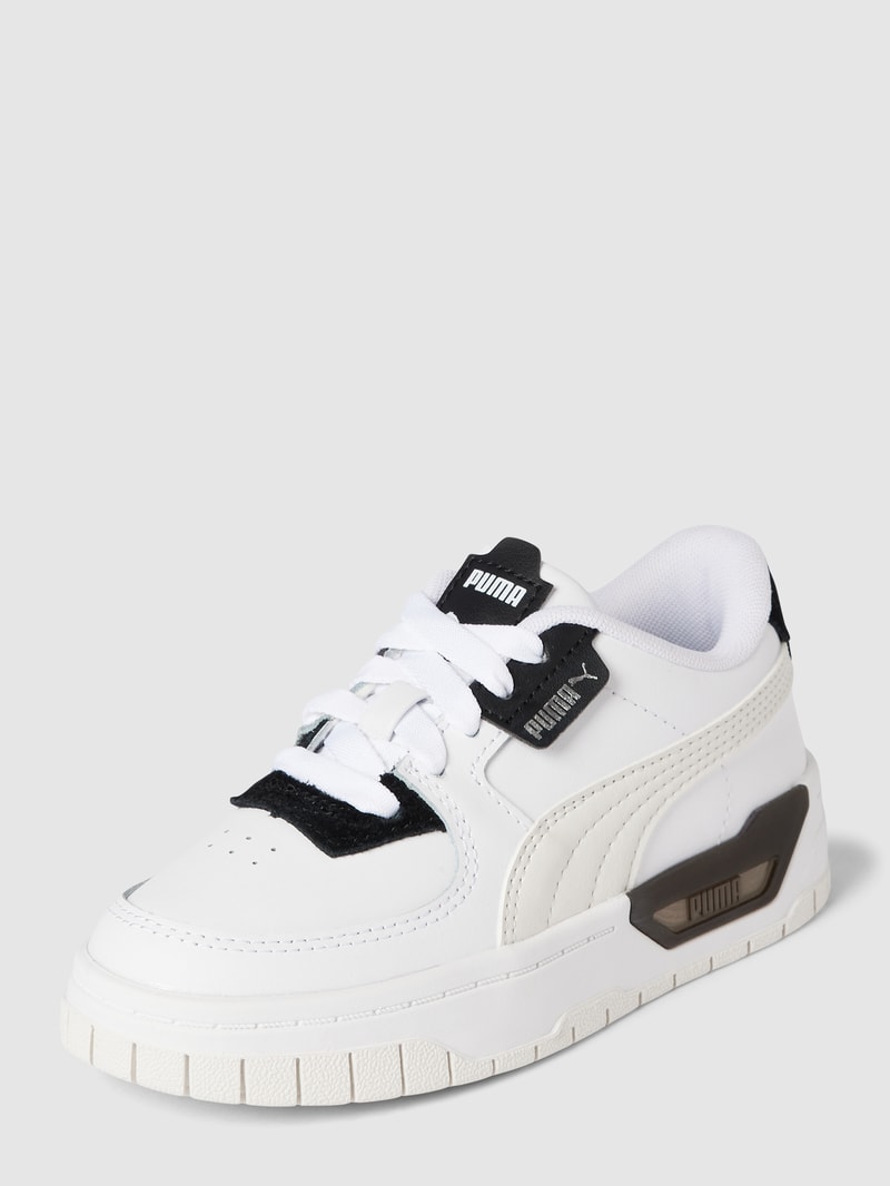 Sneaker mit Kontrastbesatz Modell 'CALI' in weiß