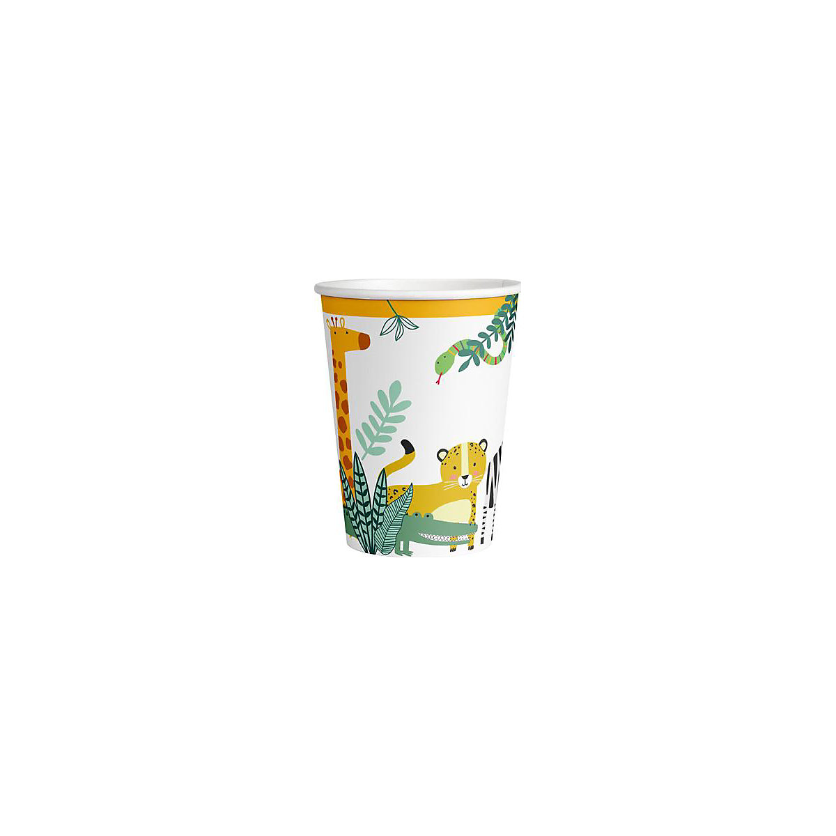 8 Becher Get Wild Papier, 250 ml