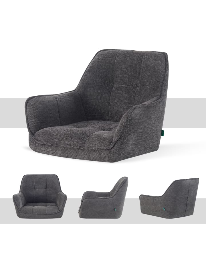 DUBI Möbel 2er-Set: Drehstuhl THOMAS-JILL in Schwarz - (B)61 x (H)82 x  (T)62 cm günstig kaufen onesize