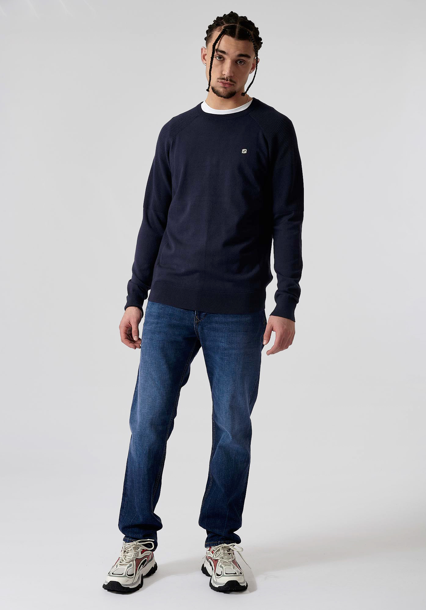 MAYER  Pull bleu homme