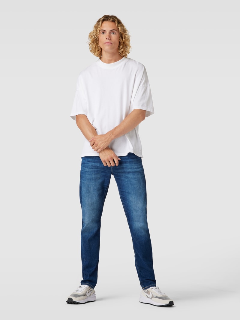 Slim Fit Jeans mit Label-Details in jeans