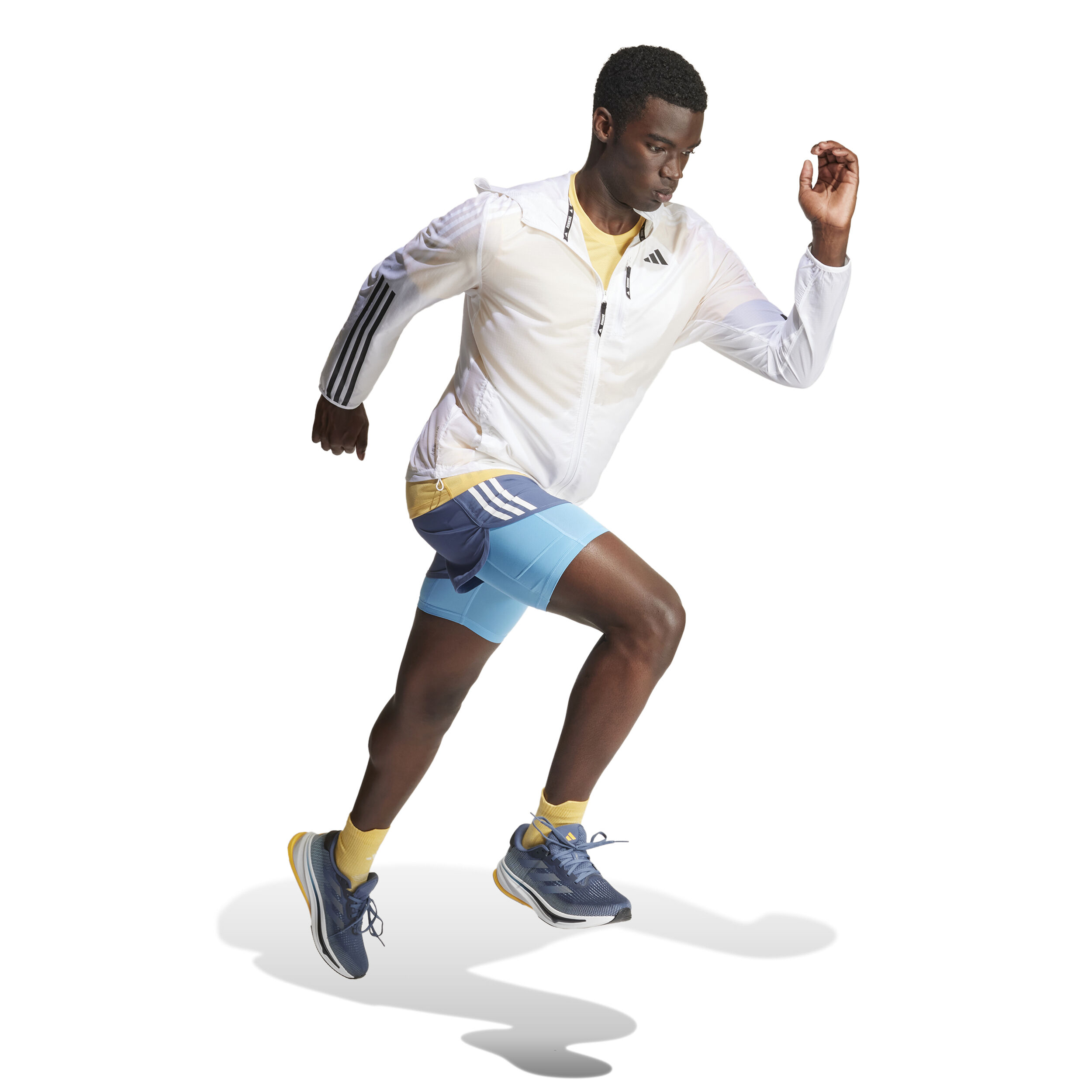 Own The Run E 3S Laufjacke Herren - Weiß, Transparent