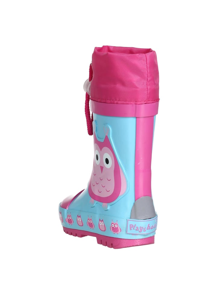 Playshoes Gummistiefel Eulen in Türkis günstig kaufen