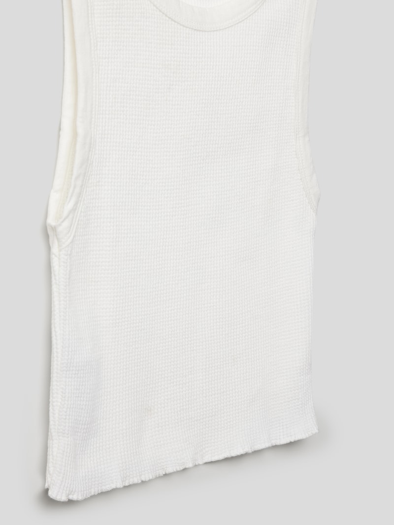 Tanktop mit Strukturmuster in ecru