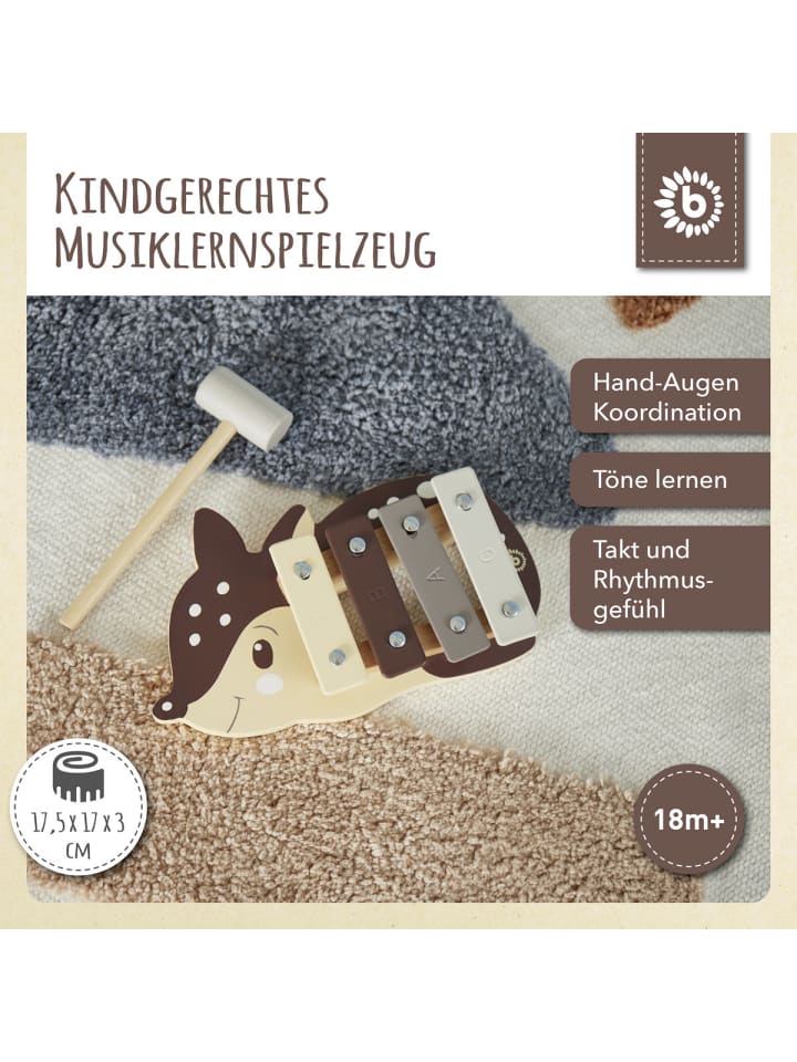 Bieco Spielwaren Xylophon Reh - ab 12 Monate in Braun günstig kaufen onesize