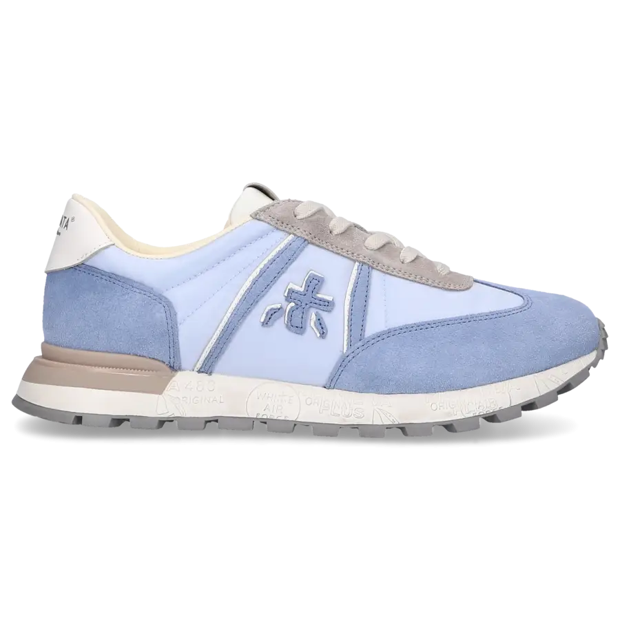 Premiata - Sneaker low JOHNLOWD Veloursleder - blau