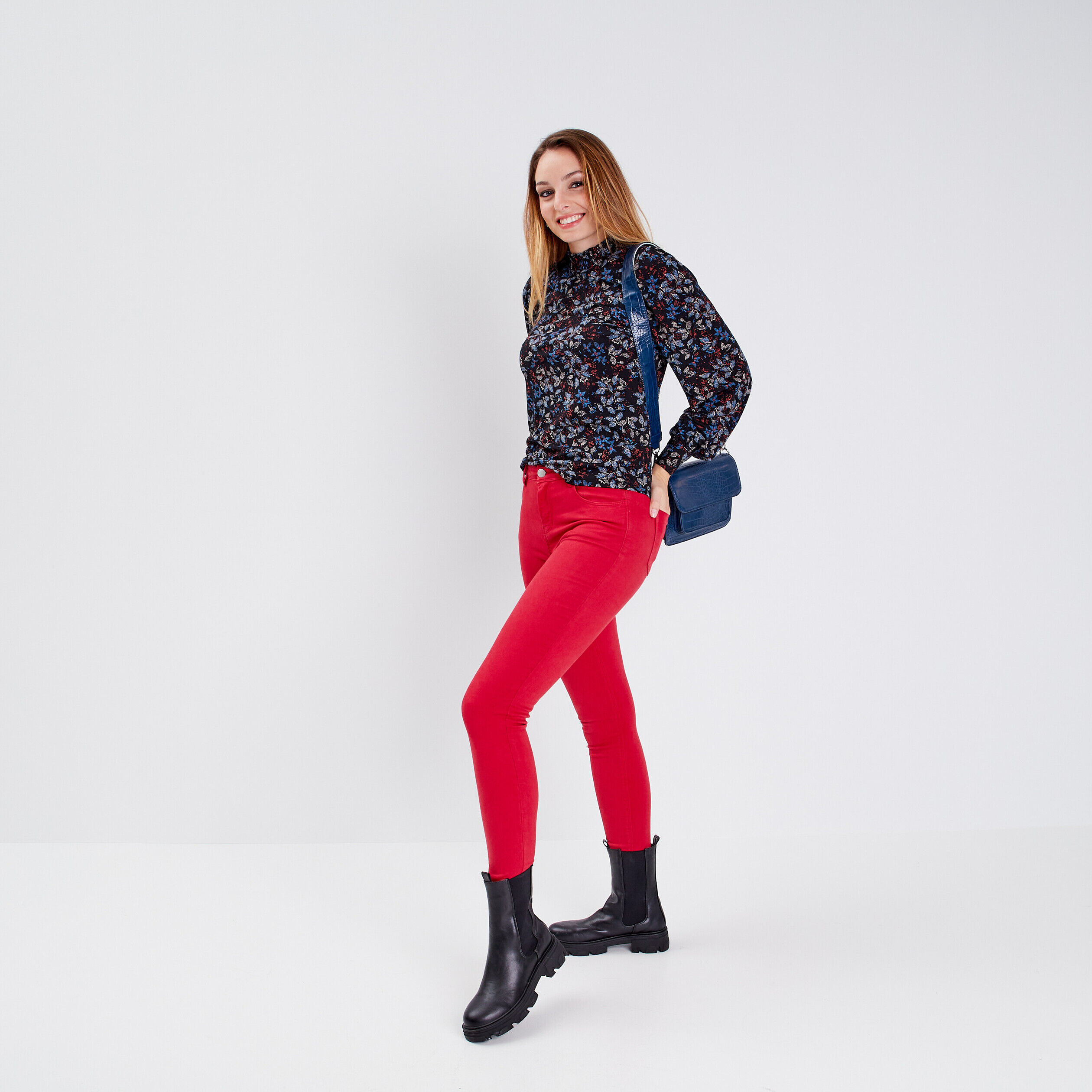 Blouse manches longues noir femme | Cache Cache