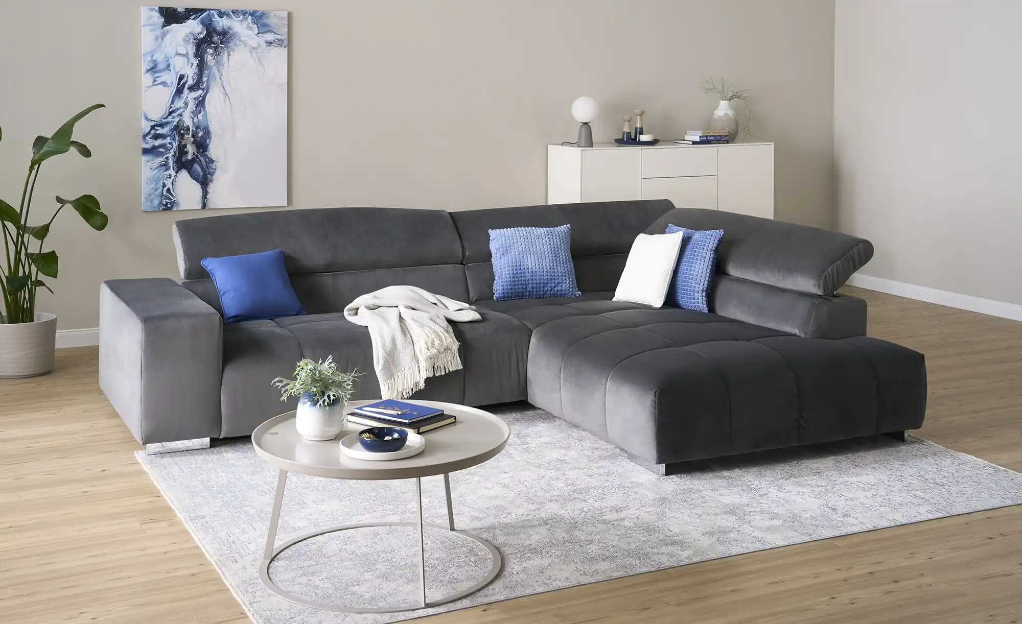Primo Ecksofa aus Samt Origo