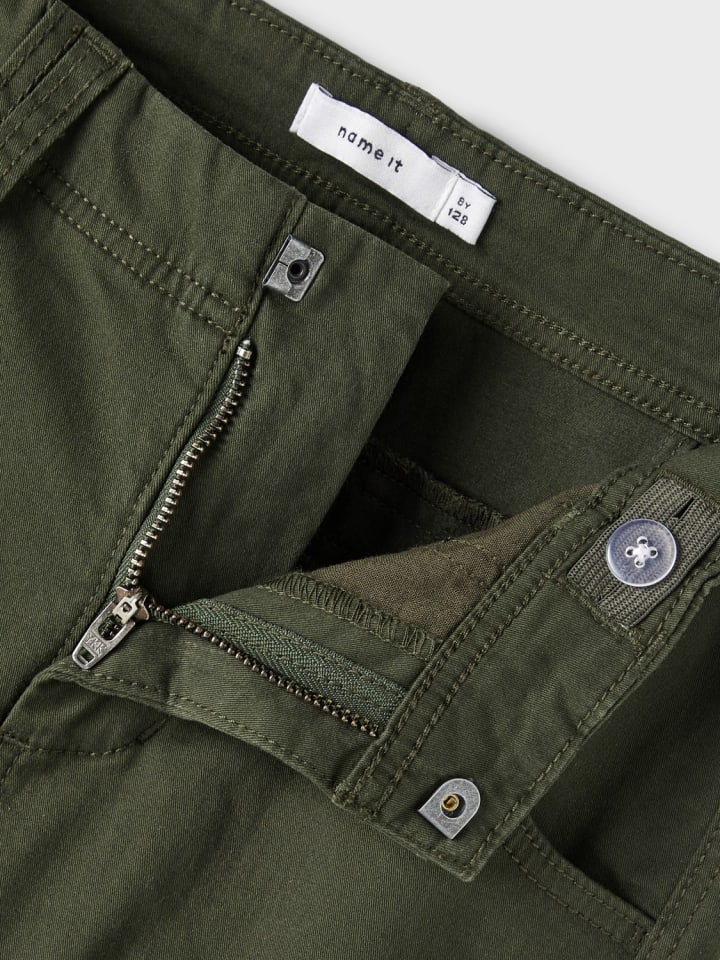 name it Cargo Hose für Jungen Jogger Chino Freizeithose NKMRYAN in Khaki günstig kaufen
