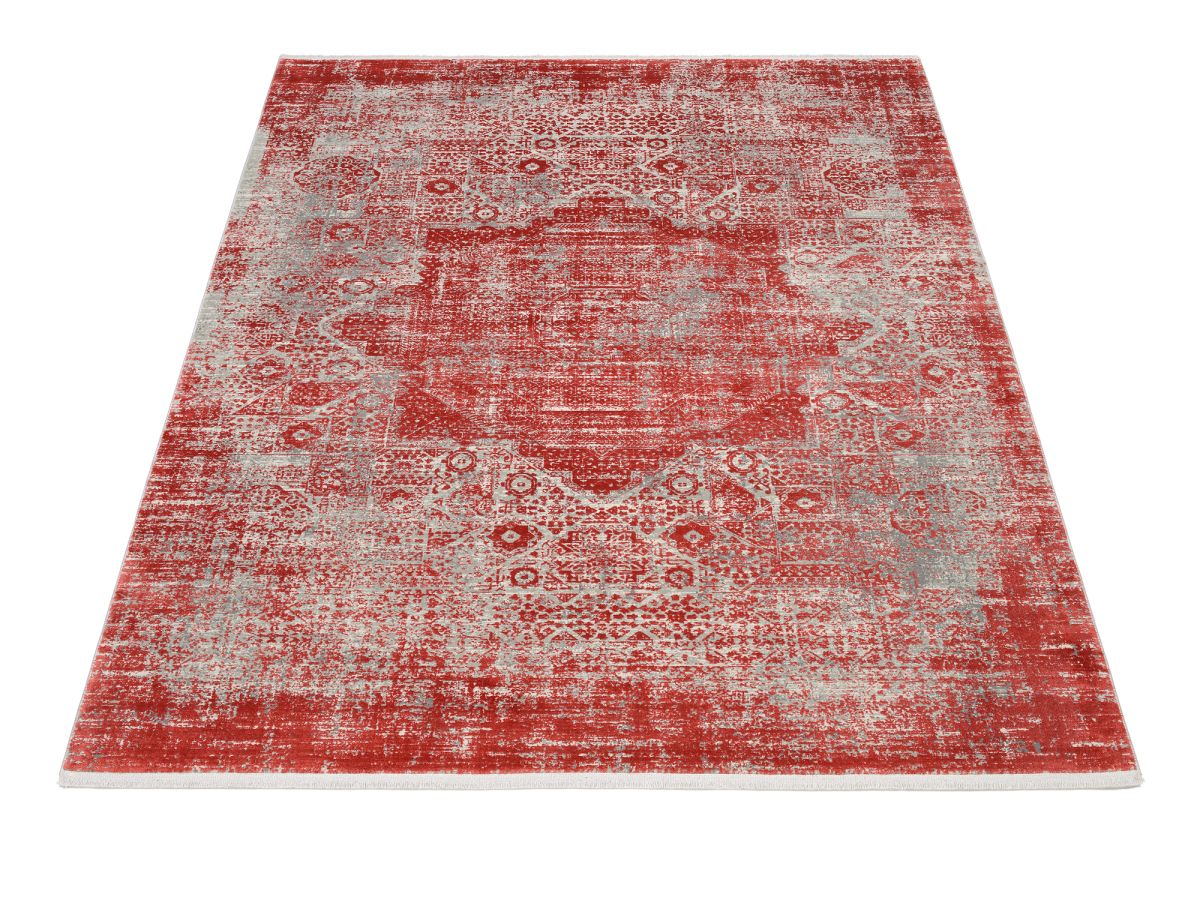 Webteppich Isfahan Rot 140 x 200 cm