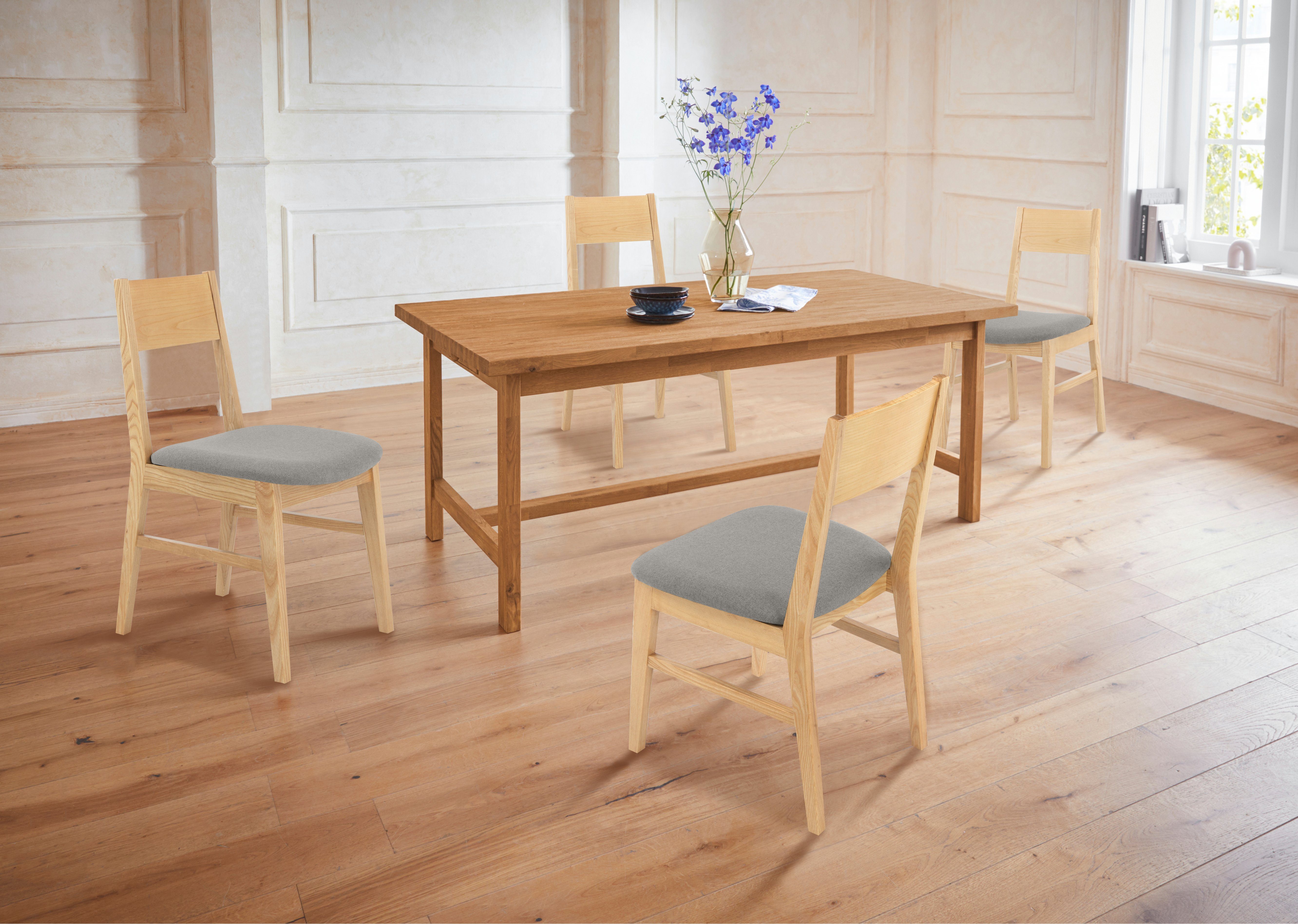 Guido Maria Kretschmer Home&Living Esszimmerstuhl Claus, Teilmassiv, in 4 Farben, 2er-Set