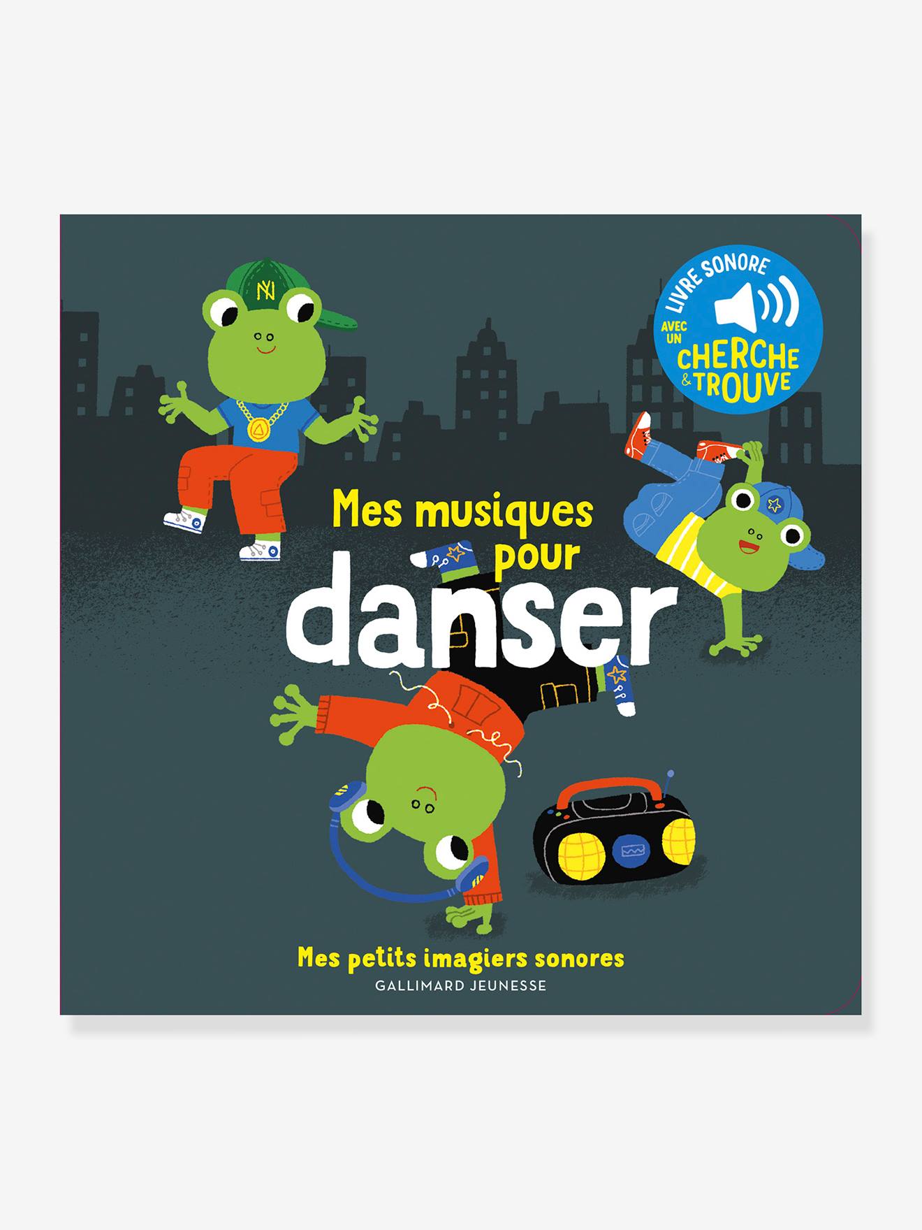 Livre sonore Mes musiques pour danser GALLIMARD JEUNESSE bleu