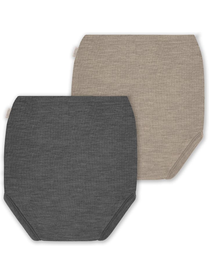 Normani Outdoor Sports 2er Pack Baby Merino Windelhose Tokoroa in Beige/Anthrazit günstig kaufen