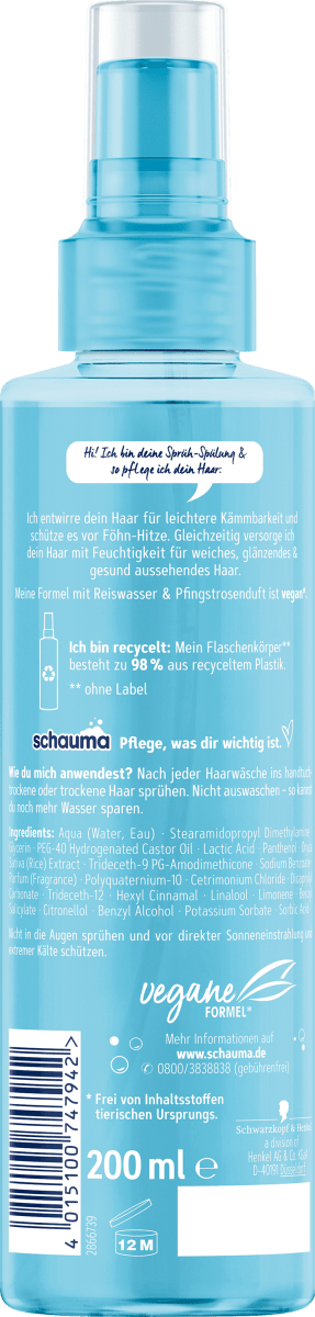 Sprüh-Conditioner Feuchtigkeit & Glanz, 200 ml