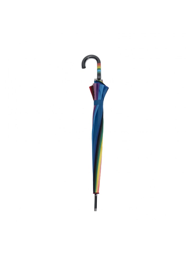 COFI 1453 Metallstockschirm Regenbogenfarben, 65 cm Fiberglas-Stange in Mehrfarbig günstig kaufen 110 cm