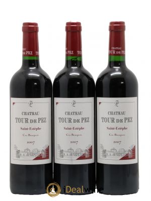 Château Tour de Pez Cru Bourgeois  2007 - Lot de 3 Bouteilles