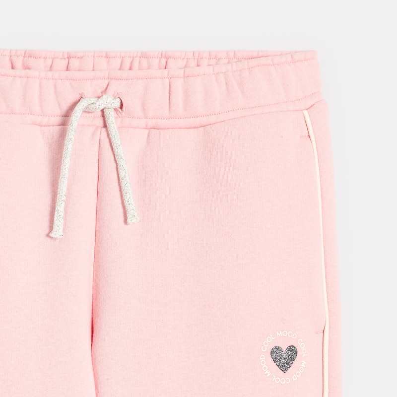 Pantalon de jogging uni rose fille