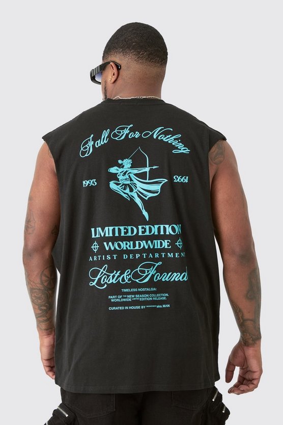 Plus schwarzes Limited Edition Worldwide Tanktop