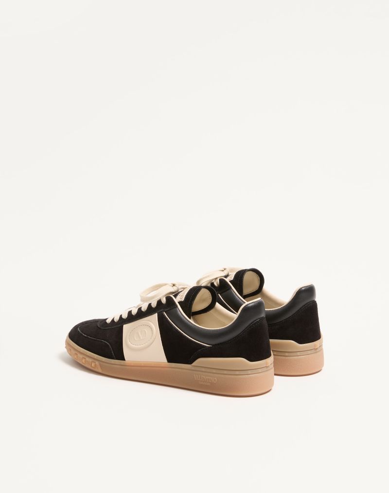 Baskets basses Upvillage en cuir fendu et cuir de veau nappa
