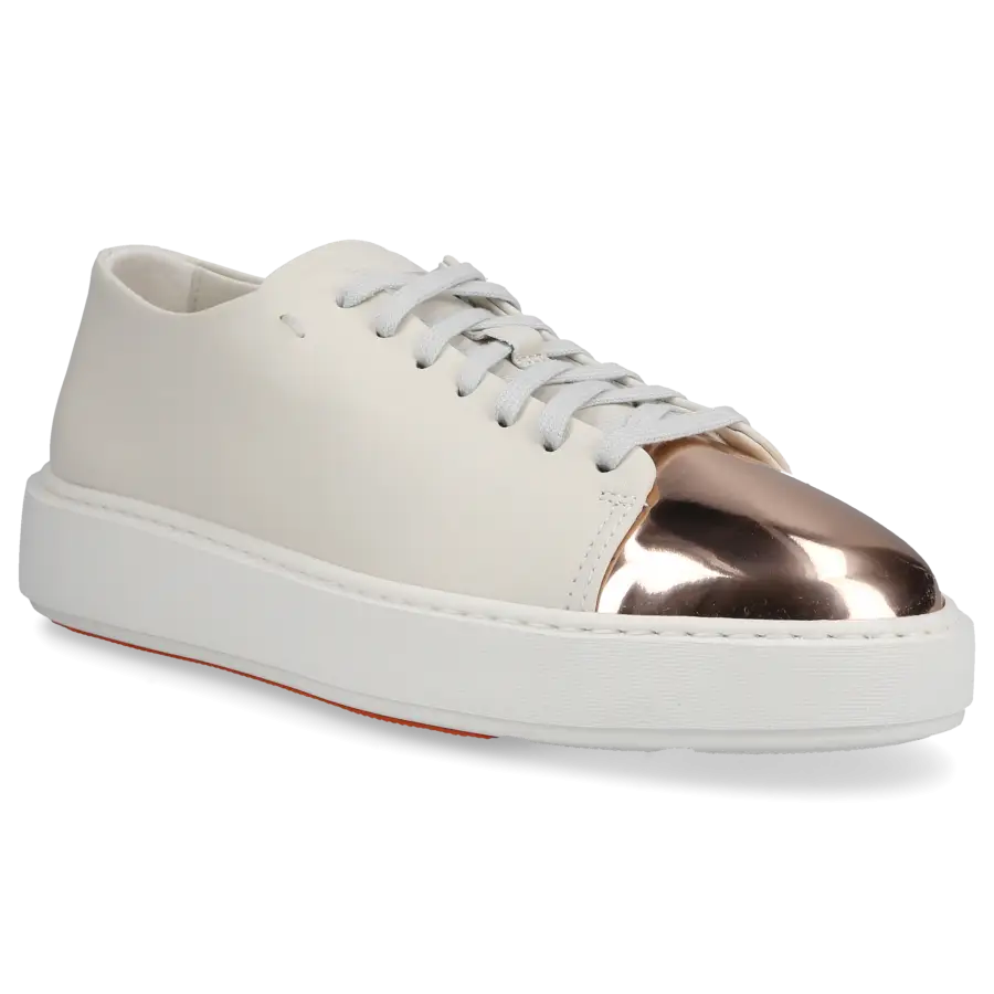 Santoni - Sneaker low 60994 Kalbsleder - weiß