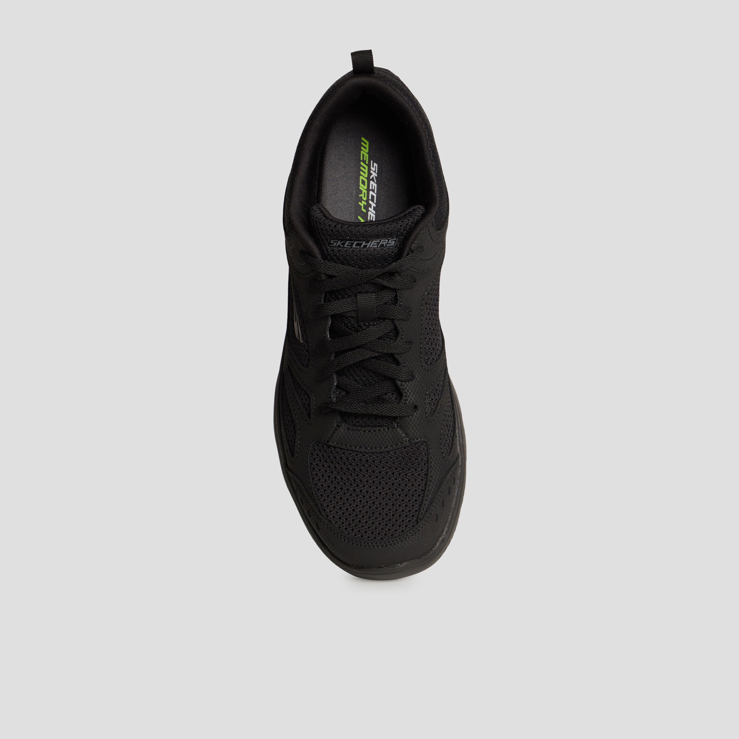 Baskets running mémoire forme Skechers noir homme | La Halle