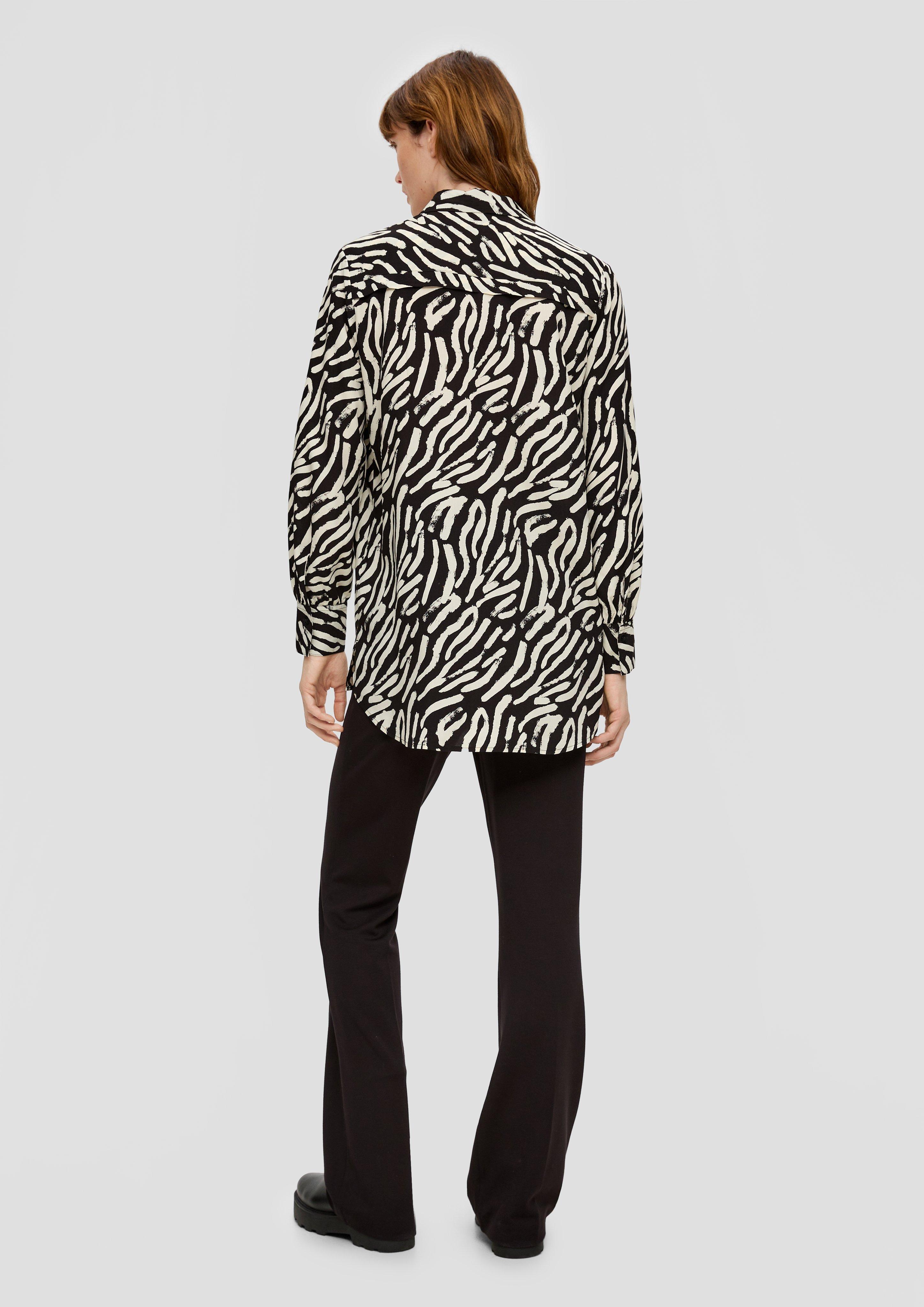Longbluse aus reiner Viskose  2139177-99A4