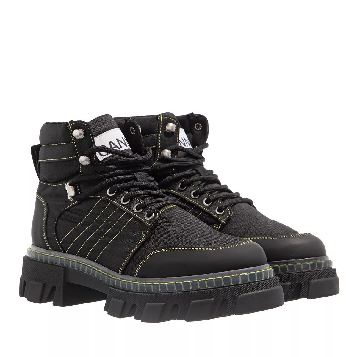 GANNI Stiefeletten schwarz Schnürstiefel
