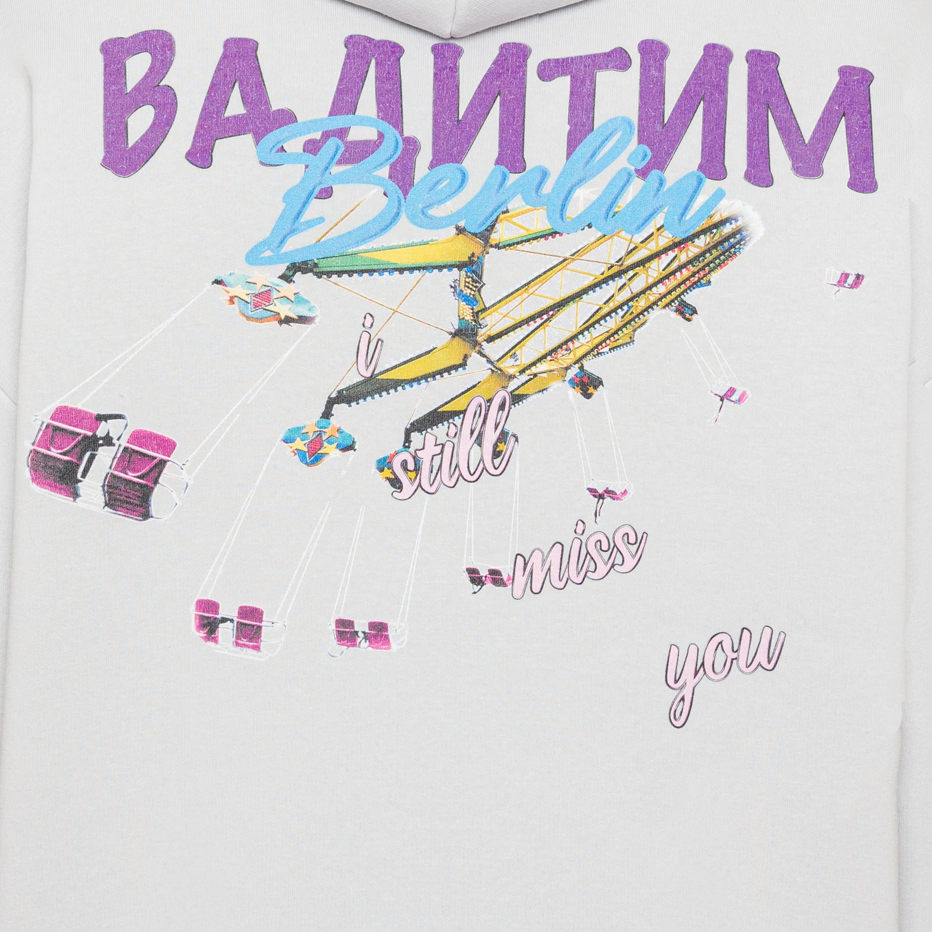 GREY ADVENTURE PARK HOODIE