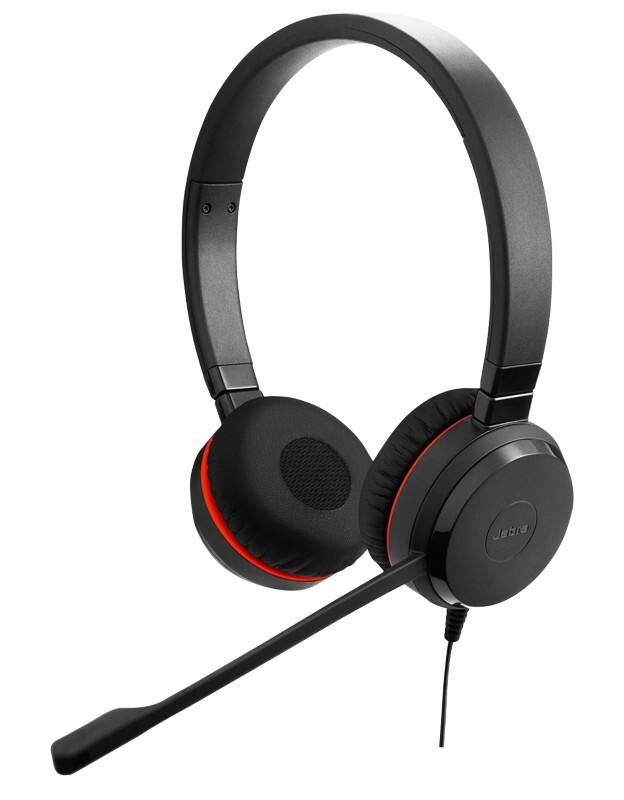 Jabra Evolve 30 II MS Stereo Verkabelt Kopfbügel-Headset Telefon-Headset Kopfbügelmodell mit Geräuschunterdrückung USB Typ A, 3,5 mm Klinke mit Mikrofon Schwarz