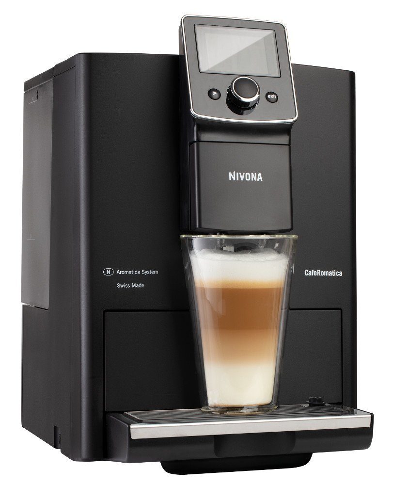 Nivona Kaffeevollautomat NICR 820, 2-Tassen-Funktion für Espresso/Kaffee, One-Touch-SPUMATORE
