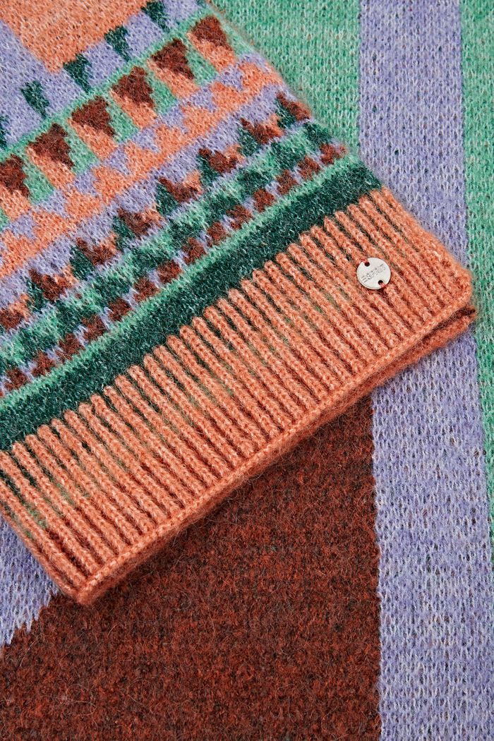 Gemusterter Schal aus Mohair-Mix