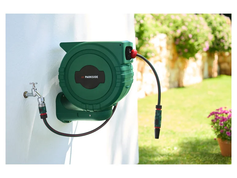Carretel de mangueira de parede PARKSIDE®, 25 m