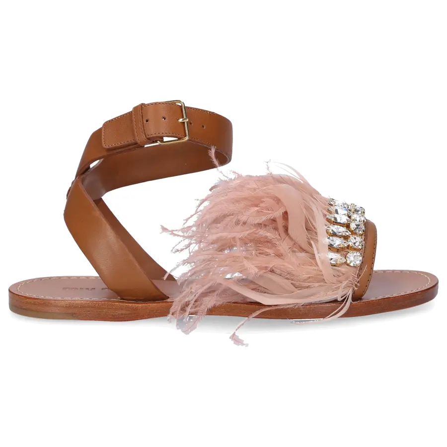 Miu Miu - Riemchensandalen - braun