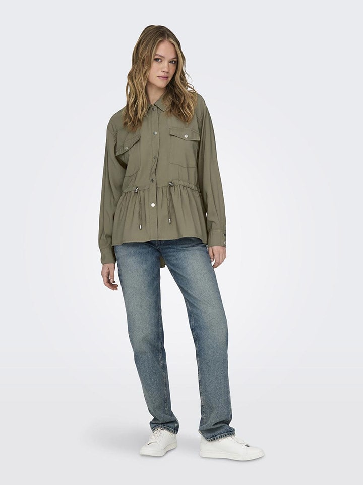 ONLY Hemd in Khaki günstig kaufen