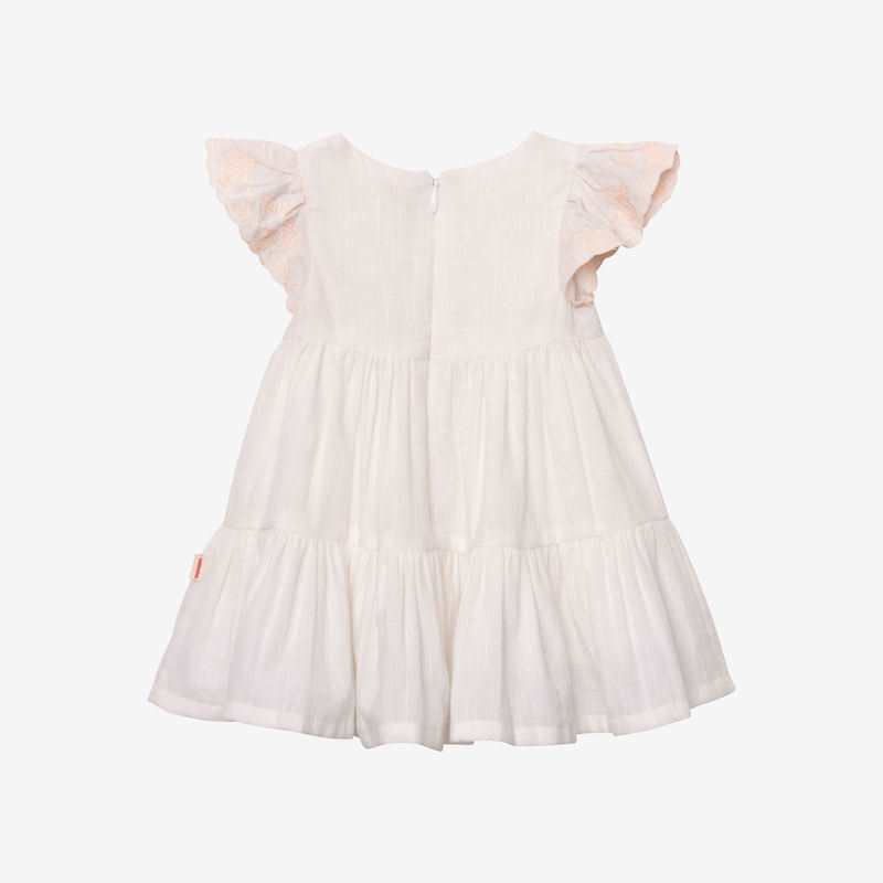 Robe bébé fille manches brodées blanche Catimini