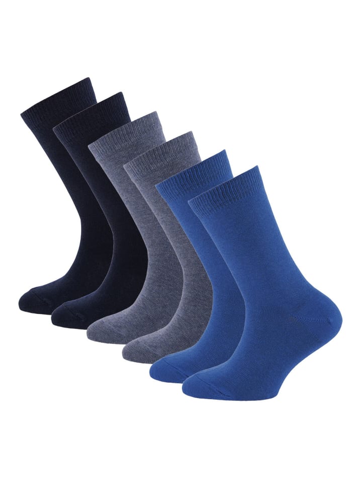 ewers 6er-Set Socken 6er Pack Uni in blau marine günstig kaufen