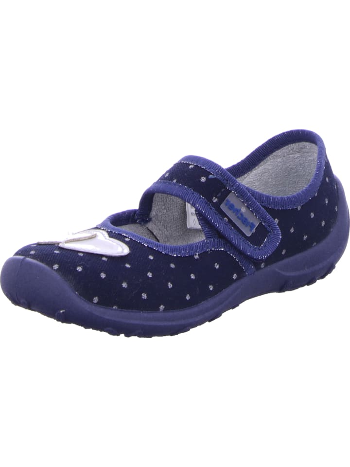 Fischer Markenschuh Hausschuh in blau günstig kaufen