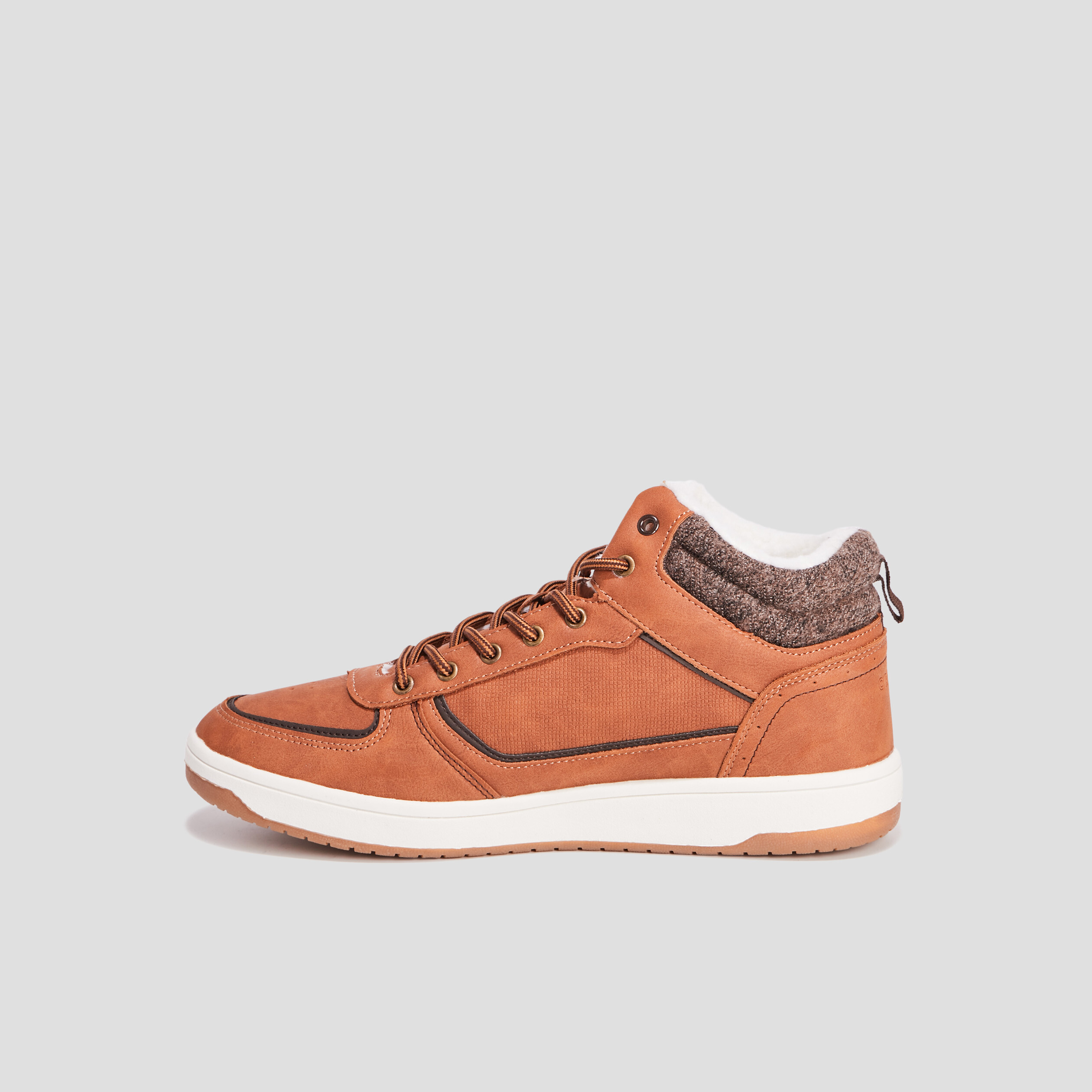 Baskets montantes Creeks marron homme | La Halle