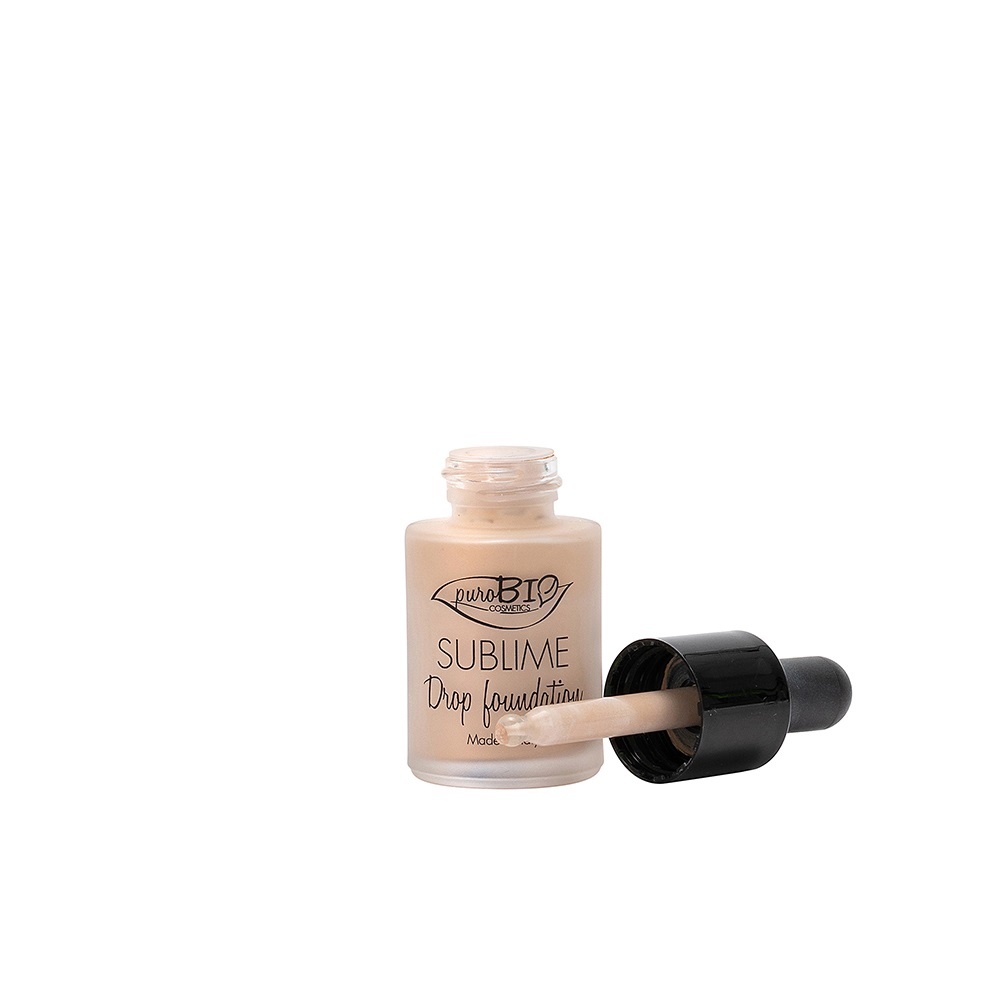 Purobio Drop Foundation Fond de teint ultra fluide -Filtre antipollution - SPF 10