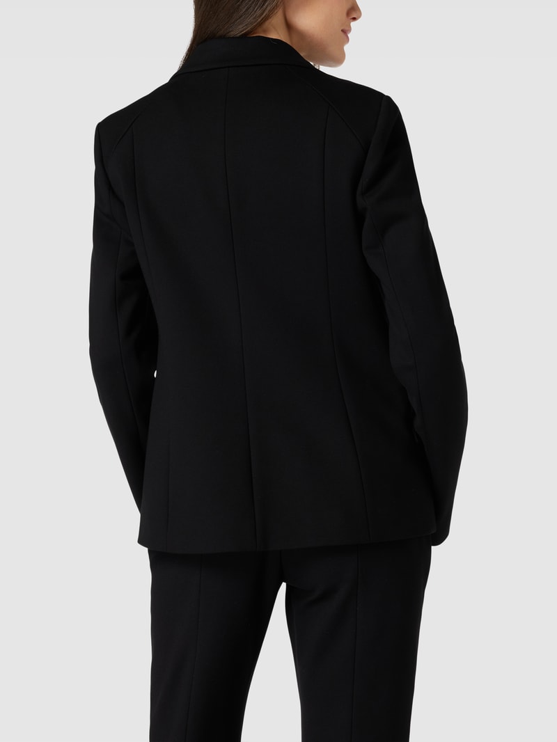Blazer mit Reverskragen Modell 'PUNTO' in schwarz