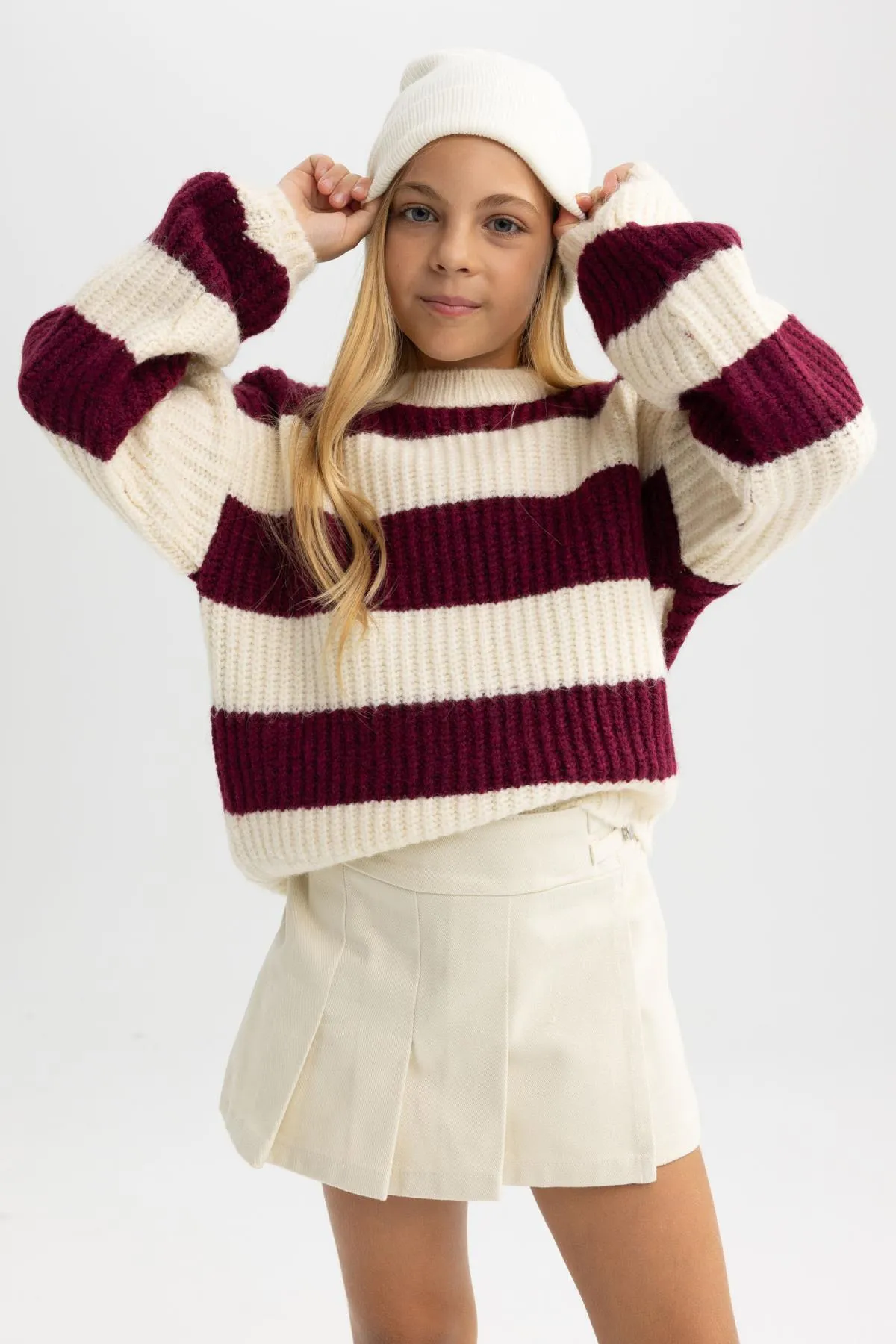 DeFacto  Pullover mit Rundhalsausschnitt für Mädchen - A6009a823wn