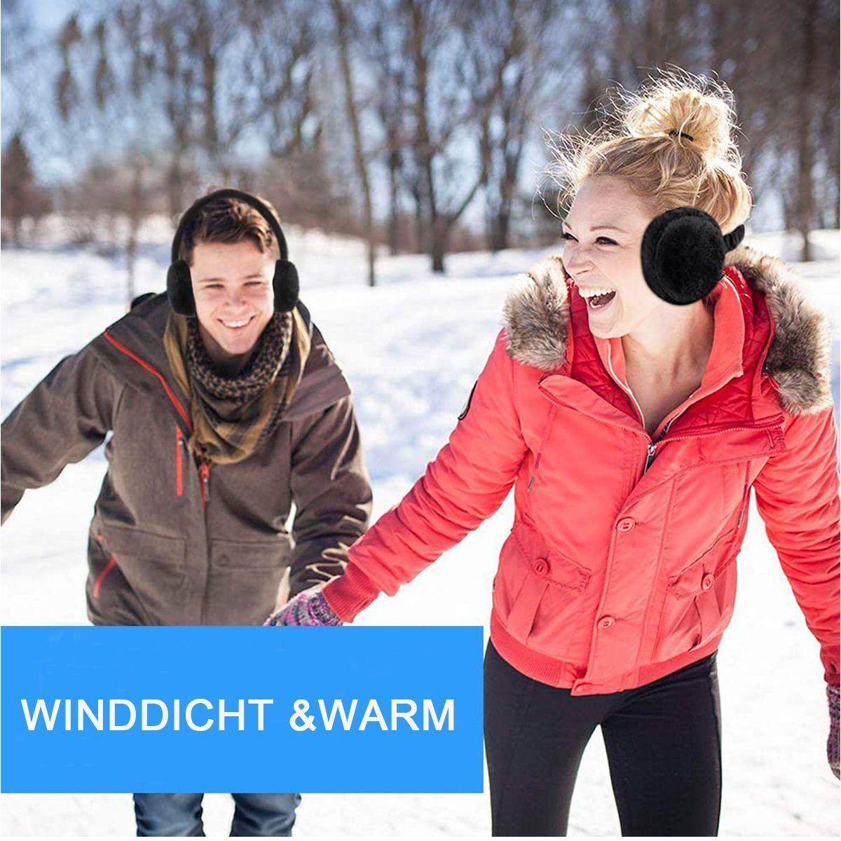 LENBEST Ohrenwärmer Faltbare Ohrenschützer für Männer und Frauen im Winter (1-St)
