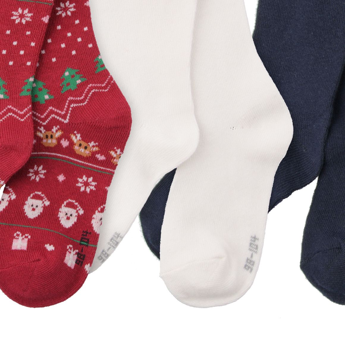 3 Mädchen Weihnachtsstrumpfhosen im Set