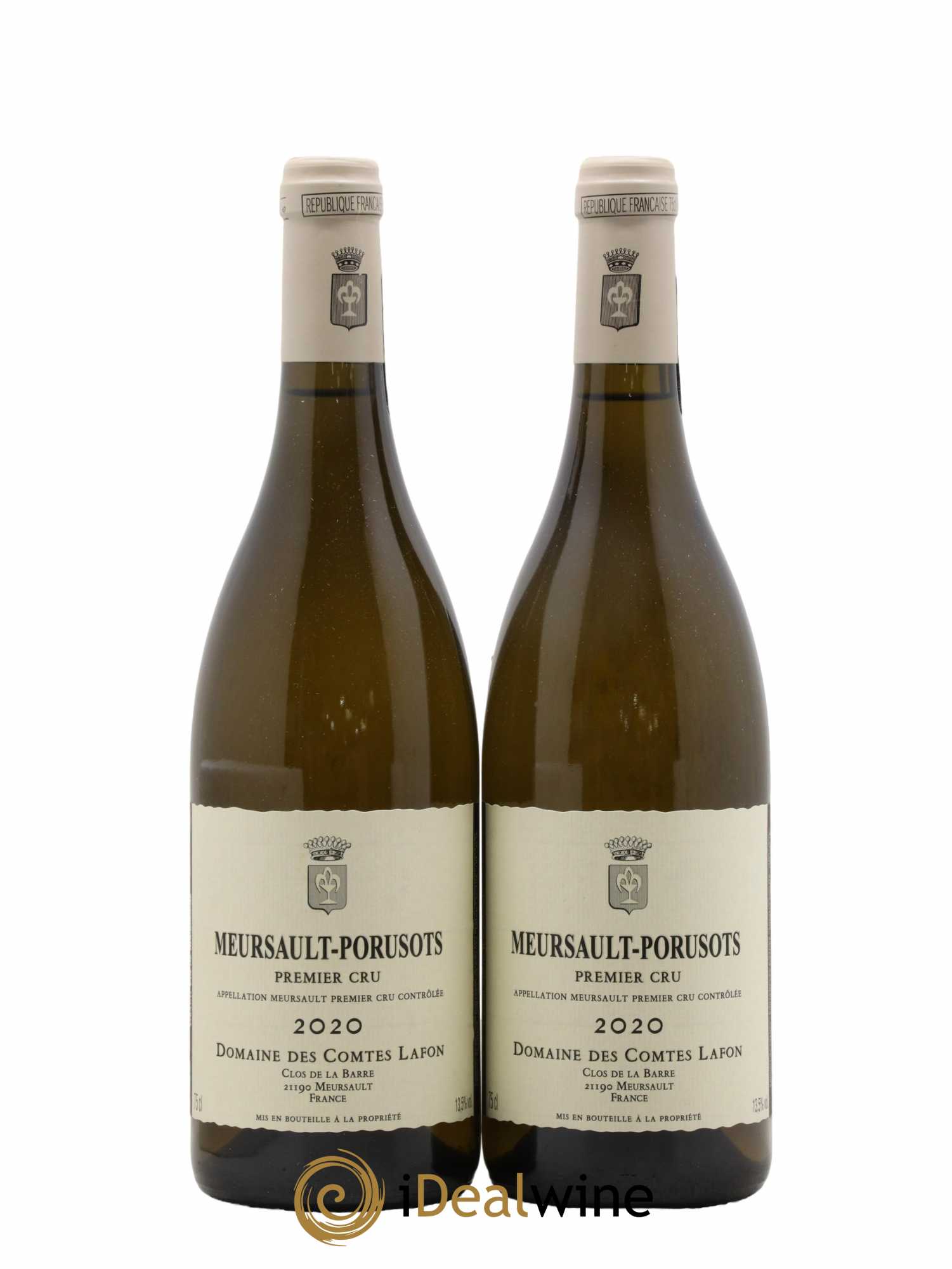 Meursault 1er Cru Porusots Comtes Lafon (Domaine des)  2020 - Lot de 2 Bouteilles