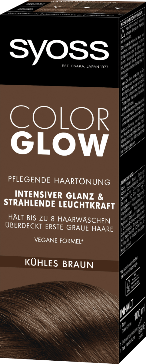 Haartönung Color Glow Kühles Braun, 100 ml