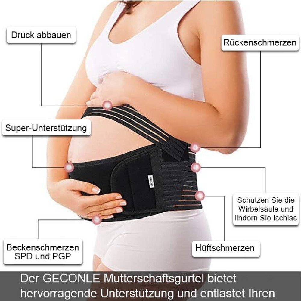 flowgoer Schwangerschaftsgürtel Verstellbarer, atmungsaktiver Schwangerschaftsstützgürtel