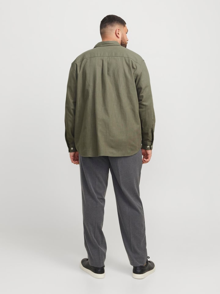 JACK & JONES PLUS Overshirt in Tea Leaf günstig kaufen